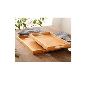 Luxueux professionnel sculpté à la main nouveau plateau de service en bois de meilleure qualité conçu pour le service des aliments avec poignées - Product Image 6