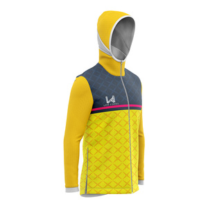 Nueva moda para hombres, sudaderas con capucha de impresión de diseño personalizado, sudaderas con cremallera de poliéster ligero, ropa deportiva al por mayor - Product Image 2