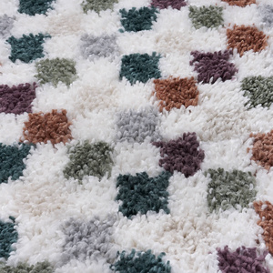 Alfombra Moderna Multicolor de Poliéster para Dormitorio o Pasillo, Decoración de Alta Calidad para Habitación Juvenil - Product Image 3