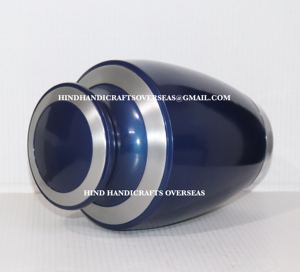 Urne funéraire HHO de haute qualité pour adultes et animaux de compagnie, blanc pur avec placage nickel brillant, impression personnalisée, écologique et durable - Product Image 6