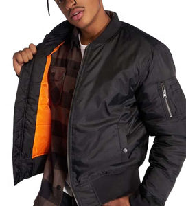 Blouson de bombardier de vol imperméable pour hommes avec logo personnalisé de haute qualité blouson de bombardier de vol pour hommes et doublure en nylon - Product Image 3