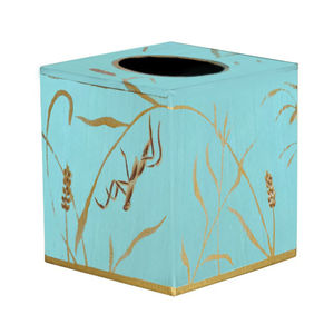 Boîte de papier de soie en métal faite à la main avec un design carré moderne, parfaite pour porte-serviettes de table et support élégant - Product Image 2