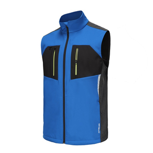 Gilet d'hiver sur mesure pour homme, grande taille, fermeture éclair, polyester, élasthanne, veste softshell souple pour le golf, veste softshell respirante - Product Image 5