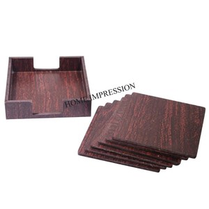 Sous-verres personnalisables de luxe en marbre écologique, résistants à la chaleur, pour la maison, la cuisine et la table - Product Image 5