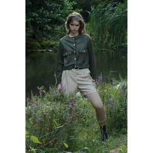 Pantalones Cortos de Piel Sintética con Cinturón para Mujer TOPSHOW - Estilo Casual de Cintura Alta en Color Negro para Moda Moderna, Venta al Por Mayor - Product Image 2