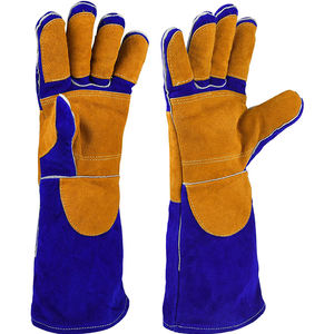 Gants de soudage ignifuges résistants à la chaleur en cuir de vache fendu de qualité supérieure produits Offre Spéciale - Product Image 1