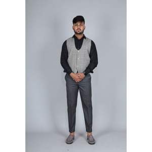 Veste en laine pure designer laine marine hommes vestes sexy manteau gilet sexy manteau pour hommes à la mode - Product Image 5