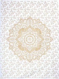 Tapiz de algodón para colgar en la pared, tapiz degradado, Mandala étnico, hermoso póster pequeño, 40*30, mesa Hippie impresa por consignadores indios - Product Image 3