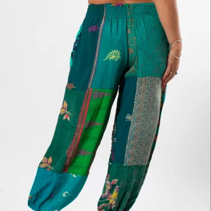 กางเกงโยคะแนวฮิปปี้งานเย็บปะแนวโบฮีเมียนของแฮนด์เมดชุดนอนผู้หญิงแบบลำลองสไตล์ระบายอากาศ - Product Image 1