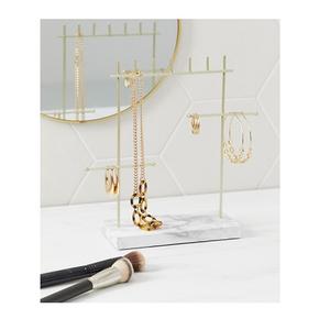 Support à bijoux en marbre et en fer fait à la main, dernier design, support à bijoux décoratif en métal pour boucles d'oreilles et colliers - Product Image 6