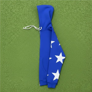 Sudadera con Capucha Deportiva de Hip Hop con Estampado Digital, Diseño Vintage de Moda Urbana, 100% Algodón, Bordado en Blanco, de Alta Calidad - Product Image 4