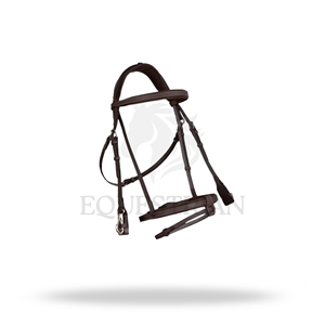 Bridon d'entraînement français à nezette, taille complète, pour l'équitation anglaise et l'entraînement des chevaux - Product Image 3