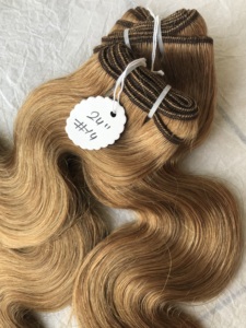 Extensiones de cabello humano ondulado para mujer, mechones de pelo ondulado virgen malayo 100% sin procesar, Color virgen peruano n. ° 14 - Product Image 5