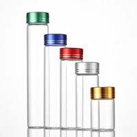 Flacon en verre transparent de 30 mm de qualité supérieure avec bouchon à vis, conteneur polyvalent pour médicaments, thé, capsules d'agarwood - Vente en gros
