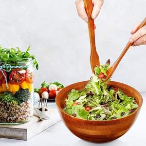 Bol à vaisselle en bois de qualité supérieure Bol à nouilles de haute qualité exclusive Fournitures pour hôtels et restaurants Vaisselle Bol de service - Product Image 3