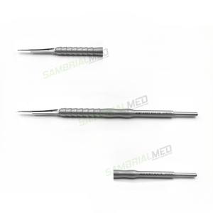 Poignée de scalpel poussoir de qualité supérieure dissolvant de lame de poussée sûr réglable DIN EN Instruments de chirurgie dentaire en acier inoxydable allemand - Product Image 1