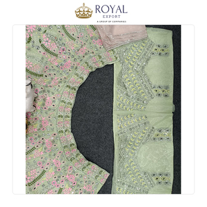 Exportador de Grandes Cantidades que Vende Ropa de Novia de Diseñador de Calidad Estándar, Colección de Ropa India, Lehenga Choli de Georgette Sintética - Product Image 6