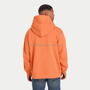 Sweat-shirt de sport uni en polyester de taille américaine en gros, personnalisable avec broderie et impression en relief pour hommes - Product Image 2