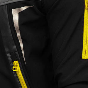 Men's High Street O-Neck Softshell <b>Jacket</b> Breathable Eco-Friendly Quick Dry Wool Winter Varsity Letterman <b>Patchwork</b> Windproof - Product Image 5