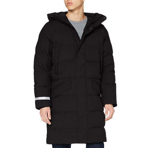 Chaqueta acolchada de alta calidad para hombre de diseño personalizado OEM, moda superventas de manga larga con cuello con capucha, decoración de bolsillo y soporte - Product Image 1