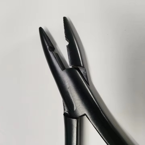 Pince à cheveux pour extensions de cheveux en acier inoxydable et silicone en gros |   Outil capillaire professionnel durable pour usage commercial en salon - Product Image 5