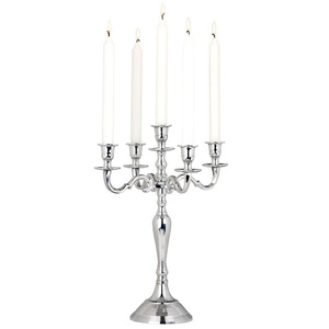 Newest Design Small Size Tabletop <b>Decorate</b> 5 Arm Candelabra Metal Aluminum for Wedding <b>Table</b> <b>Decorations</b> - Product Image 5