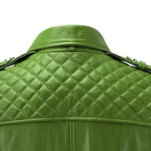 Veste de moto motard en cuir d'agneau véritable 100% pour hommes vêtements de sport en cuir PU avec poches zippées poches zippées - Product Image 5