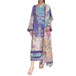 Vêtements d'hiver Shalwar Kameez Suits pour femmes en viscose de très haute qualité avec broderie très fine - Product Image 1