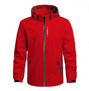 High Quality Waterproof Windbreaker <b>Jacket</b> for <b>Men</b> Women Custom Print Logo Sportswear <b>Lightweight</b> Breathable Outerwear - Product Image 1