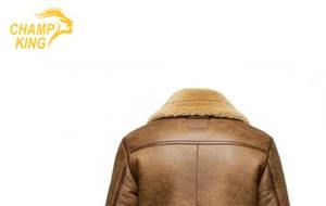 Veste en cuir pour homme en cuir de vache véritable doublure en satin col en fausse fourrure superposé veste 2025 - Product Image 6