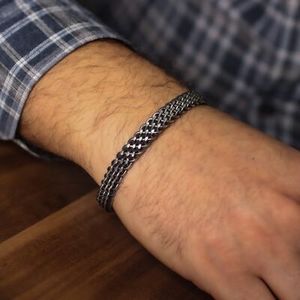Unisex 925 Sterling Silver Twisted Wire Bracelet Fine <b>String</b> Jewelry - Product Image 1
