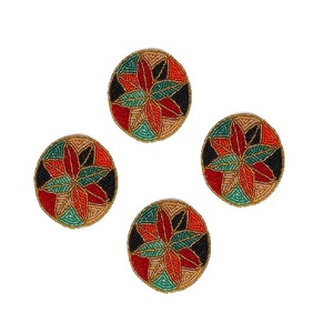 Manteles individuales con cuentas de estilo indio en forma personalizada, posavasos de decoración de Mesa de Piedra hechos a mano, estilo moderno para su mesa de comedor - Product Image 1