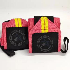 Nouvel arrivage de sangle de support de poignet de fitness en coton et polyester, logo personnalisé, haltérophilie réglable - Product Image 1