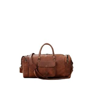 Handmade Buffalo Leather Duffel <b>Bag</b> for <b>Men</b> & Women Genuine Leather Large Weekender Gym <b>Overnight</b> Rustic Travel <b>Bag</b> - Product Image 2