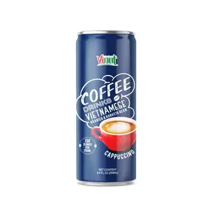 เครื่องดื่มกาแฟคาปูชิโน่สไตล์เวียดนามขนาด250มล. (อาราบิก้าและโรบัสต้า) จากโรงงานเวียดนาม