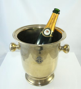 Private Labelling Artistic Brass Ice <b>Bucket</b> For Luxury Tabletop Bar Setup Enhancing Visual Appeal And <b>Cooling</b> Efficiency - Product Image 4