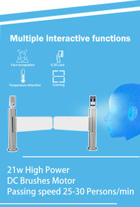 ACS tự động nhận dạng khuôn mặt + mã QR + thẻ RFID + Hệ thống kiểm soát truy cập vân tay bằng thép không gỉ chống quay - Product Image 5
