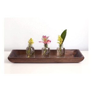 Tazón de masa de madera hecho a mano de alta calidad, bandeja de servicio clásica ecológica para hoteles, restaurantes, tazón de comida desechable pulido - Product Image 5