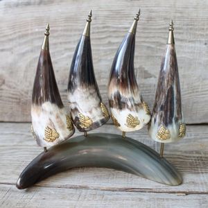 เขาสัตว์สำหรับดื่มแบบไวกิ้ง ผ่านการทดสอบแล้ว สำหรับดื่มสุราและดื่มเพื่อแสดงความยินดี ผลิตโดย Tayyab Handicraft - Product Image 2