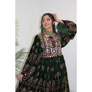 ผู้ผลิตมืออาชีพ ชุดอัฟกานิสถานคุณภาพสูงสำหรับผู้หญิง ชุดชนเผ่าวินเทจทำมือ ชุดอัฟกานิสถานกุจิ มีจำหน่าย - Product Image 5