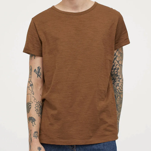 เสื้อยืดผู้ชายพรีเมียม สตรีทแวร์ ผ้าฝ้าย แขนสั้น ทรงหลวม สวมใส่สบายทุกวัน แฟชั่นฤดูร้อน ทันสมัย รับผลิตแบบ OEM ODM - Product Image 1