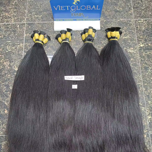 100% Cheveux Humains Bruts Naturels Raides En Vrac Donateur Unique Extensions de Cheveux Vietnamiens Double Dessiné Cuticule Cheveux Alignés - Product Image 1