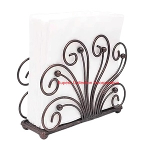 Servilletero de Metal con diseño de hojas de Ginkgo moderno para mesas, dispensador de servilletas de mesa con acabado elegante, decoración de cocina y comedor - Product Image 4