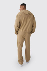 Nouveau Logo personnalisé épaule tombante 2025 épais culture surdimensionné sweats à capuche hommes respirant coton hiver thermique élastique bas sweat à capuche - Product Image 2