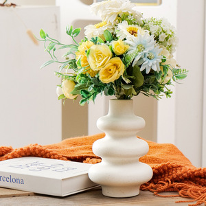 <span class=keywords><strong>Vase</strong></span> de table en céramique blanche créative pour la décoration minimaliste de la maison - Product Image 1