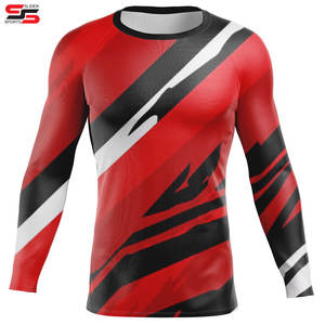 Protector de sarpullido personalizado de manga larga, protector de sarpullido elástico para Fitness, ropa informal de secado rápido - Product Image 4