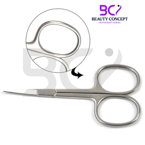 กรรไกรตัดเล็บสแตนเลส กรรไกรเสริมสวยปลายตรงคมสำหรับตัดเล็บและหนังกำพร้า ตัดขนบนใบหน้า - Product Image 4