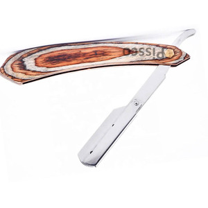 Navaja de Afeitar Plegable de Acero Inoxidable de Marca Privada, Navaja de Afeitar Recta para Barbería, Cuchillo de Afeitar Plegable de Acero Inoxidable - Product Image 4