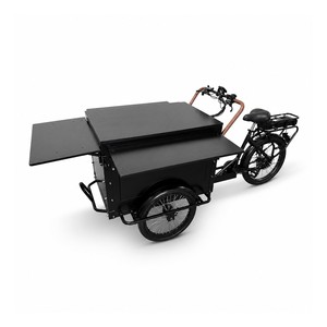 Tricycle électrique pliable pour le transport de marchandises, vélo utilitaire à trois roues avec étagères latérales pour le transport urbain - Product Image 4