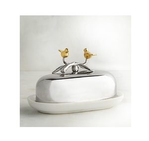 Mantequilla contemporánea de acero inoxidable con textura pulida y estructura sólida, ideal para cocinas profesionales - Product Image 2